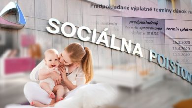 Sociálna poisťovňa vyplácanie materskej dávky 2020