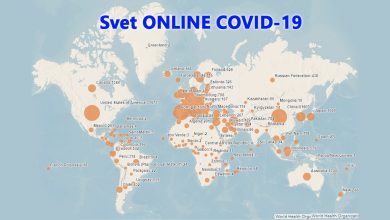 Svet online mapa COVID-19