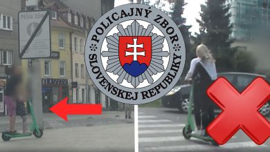 Odkaz pre kolobežkárov od Polície