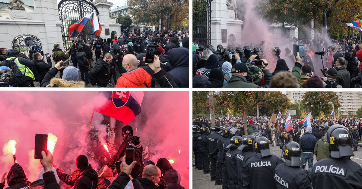 Demonštrácia v Bratislave proti opatreniam